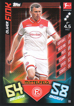 Oliver Fink Fortuna Dusseldorf 2019/20 Topps MA Bundesliga #108